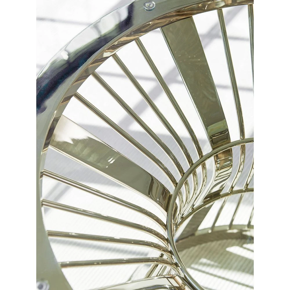 Lexington Riviera Stainless Dining Table With 72 Inch Glass Top - Platinum 4 Lexington Riviera Stainless Dining Table With 72 Inch Glass Top - Platinum - Image 2