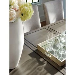 Lexington Chateau Rectangular Dining Table - Platinum 16 Lexington Chateau Rectangular Dining Table - Platinum -France and Son Store 732 877 Det 01