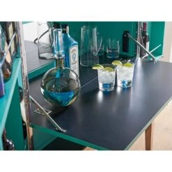 Lexington Cheval Bar Cabinet - Platinum -France and Son Store 732 961 Det 02