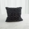 Circles Beaded Pillow - Indigo -France and Son Store 73303
