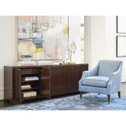 Lexington Brentford Media Console -France and Son Store 743 907 WS open