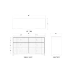 Brighton 6 Drawer Dresser In Fruitwood -France and Son Store 76700 f4d4c169 4003 4e07 a57d 9837c4c473c0