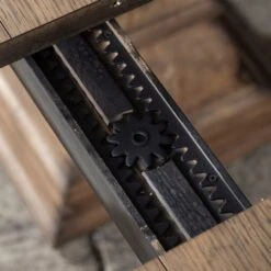 Arcadian Dining Table - Burnished Oak - White Oak Solids -France and Son Store 8063 43 detail 1