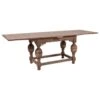 Arcadian Farmhouse Draw Leaf Dining Table - Burnished Oak - White Oak Solids -France and Son Store 8063 DT
