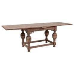 Arcadian Farmhouse Draw Leaf Dining Table - Burnished Oak - White Oak Solids