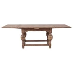 Arcadian Farmhouse Draw Leaf Dining Table - Burnished Oak - White Oak Solids -France and Son Store 8063 DT mug