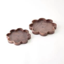 Cumulus Alabaster Tray-Chocolate-Sm