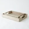 Posh Tray-Parchment Suede-Lg -France and Son Store 80893 8e21962d 7f37 4220 90be 2ed52c2acdf2