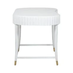 East Camden Vanity Desk - Pearl - Metal,Poplar Solids -France and Son Store 8098 08 Side