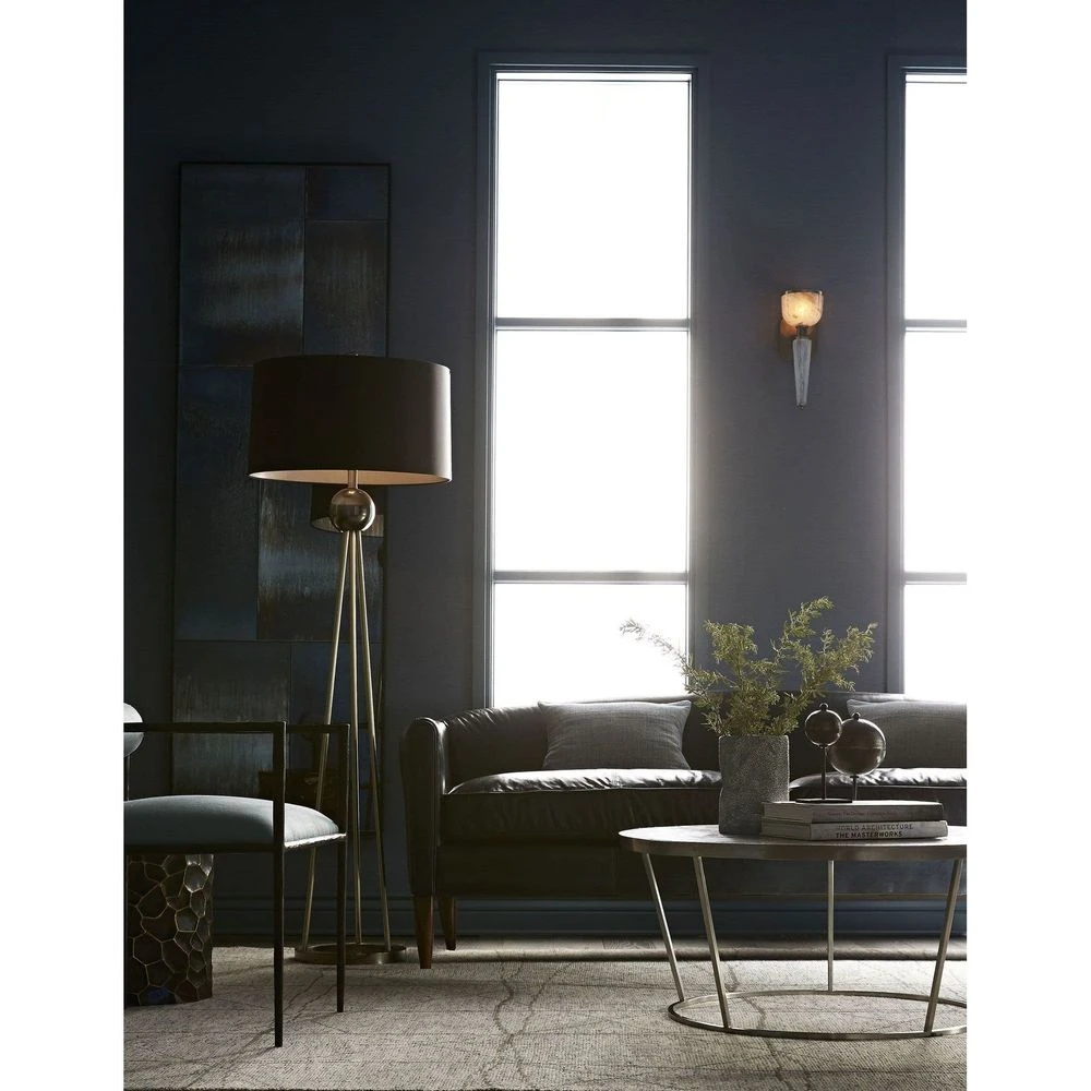 Parisian Leo Sofa Ink Leather 80" 4 Parisian Leo Sofa Ink Leather 80" - Image 2