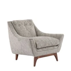 Triton Lounge Chair Oyster Jacquard Dark Walnut -France and Son Store 8124.d1 c3f99b93 83c2 4f03 93c8 07089d98d3c7