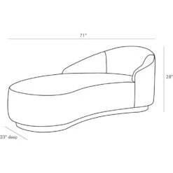 Carver Chaise Sharkskin Velvet Grey Ash, Left Arm - Gray -France and Son Store 8145.l1 8f95a79b 9357 4768 98c1 7c1e508d3b81