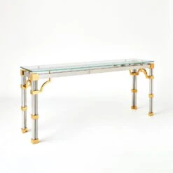 Tri-Column Console Table