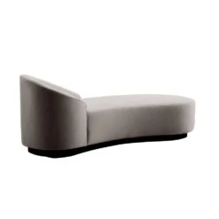 Carver Chaise Sharkskin Velvet Grey Ash Right Arm - Gray -France and Son Store 8167.d1 1 bb529d42 d260 489a bfed 5e8371e5434e