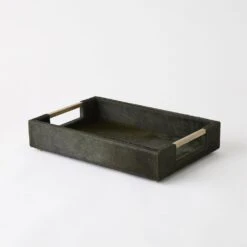 Posh Tray-Hair-On- Hide Green-Lg -France and Son Store 83130 cb8ca02a c961 47f5 b73e b534863f7022