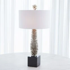 Pinecone Table Lamp-Nickel -France and Son Store 83901