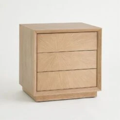 Burst Bedside Chest-Nutmeg-Left