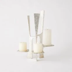 Triune Candleholder-Silver Leaf -France and Son Store 87951 c57991a0 bf3b 446c aed7 bc77b2711b20