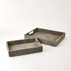 Posh Tray - Grey Suede Small -France and Son Store 88613 0068459f 62bc 4e08 95ae c1b75b51292f