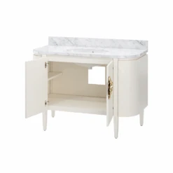 Briallen 48" White Vanity With Oval Undermount Sink -France and Son Store 8d06c1b088875ad98029239309eb76676b61d653