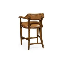 Walnut Upholstered Library Counter Stool -France and Son Store 8e1e3b7cae6ab87b86cedcbed1fe6076fa43751e full