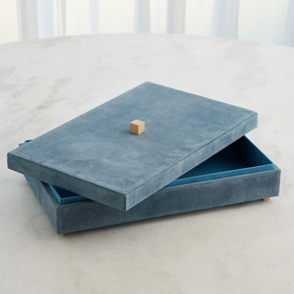 Posh Tray-Dusty Blue Suede-Sm 6 Posh Tray-Dusty Blue Suede-Sm - Image 4