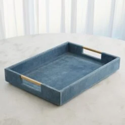 Posh Tray-Dusty Blue Suede-Sm 29 Posh Tray-Dusty Blue Suede-Sm -France and Son Store 90197 427e2d5d 66fd 4c53 8437 1650a55d7076