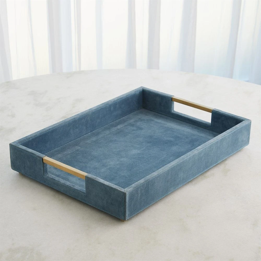 Posh Tray-Dusty Blue Suede-Sm 10 Posh Tray-Dusty Blue Suede-Sm - Image 8