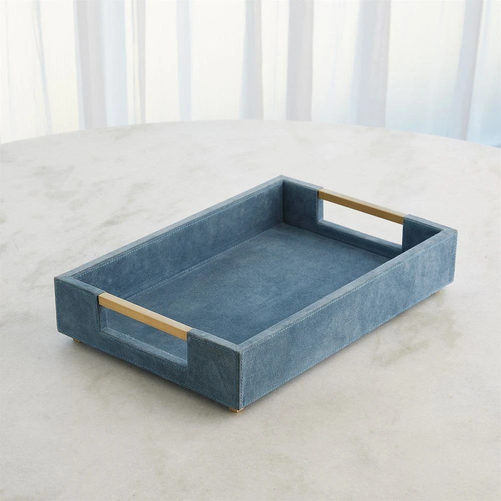Posh Tray-Dusty Blue Suede-Sm 11 Posh Tray-Dusty Blue Suede-Sm - Image 9