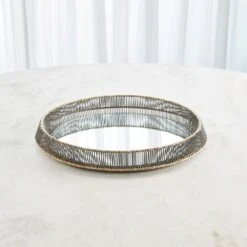 Whipped Wire Tray/Mirror-Sm -France and Son Store 90302 e2f782c2 4a62 472c b590 8673c0eae47d