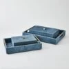 Posh Tray-Dusty Blue Suede-Sm -France and Son Store 90586 6ca4119a 55ff 40b5 91fd 7f57dbbbec93