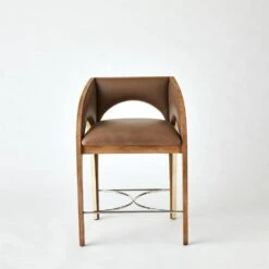 Arches Counter Stool - Nutmeg/Champagne