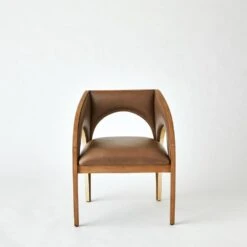 Arches Dining Chair-Nutmeg/Champagne