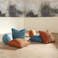 Square Ruche Pillow-Rust -France and Son Store 90805 bf0dd18c a74f 4cce be37 65fd216ac6a5