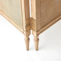 Josephine Screen-Bleached Oak -France and Son Store 90989