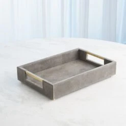Posh Tray - Grey Suede Small -France and Son Store 91090 a4c593b8 38ca 4b17 8aa9 6082cd089080