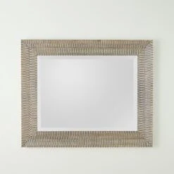 Delicate Basketweave Mirror-Silver -France and Son Store 91182 292b4cd6 58f2 40af 8d49 27ec11276de8