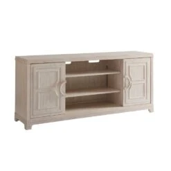 Leeward Media Console - Sailcloth -France and Son Store 921 908 Open Center Silo