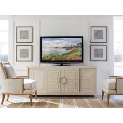 Leeward Media Console - Sailcloth -France and Son Store 921 908 WS