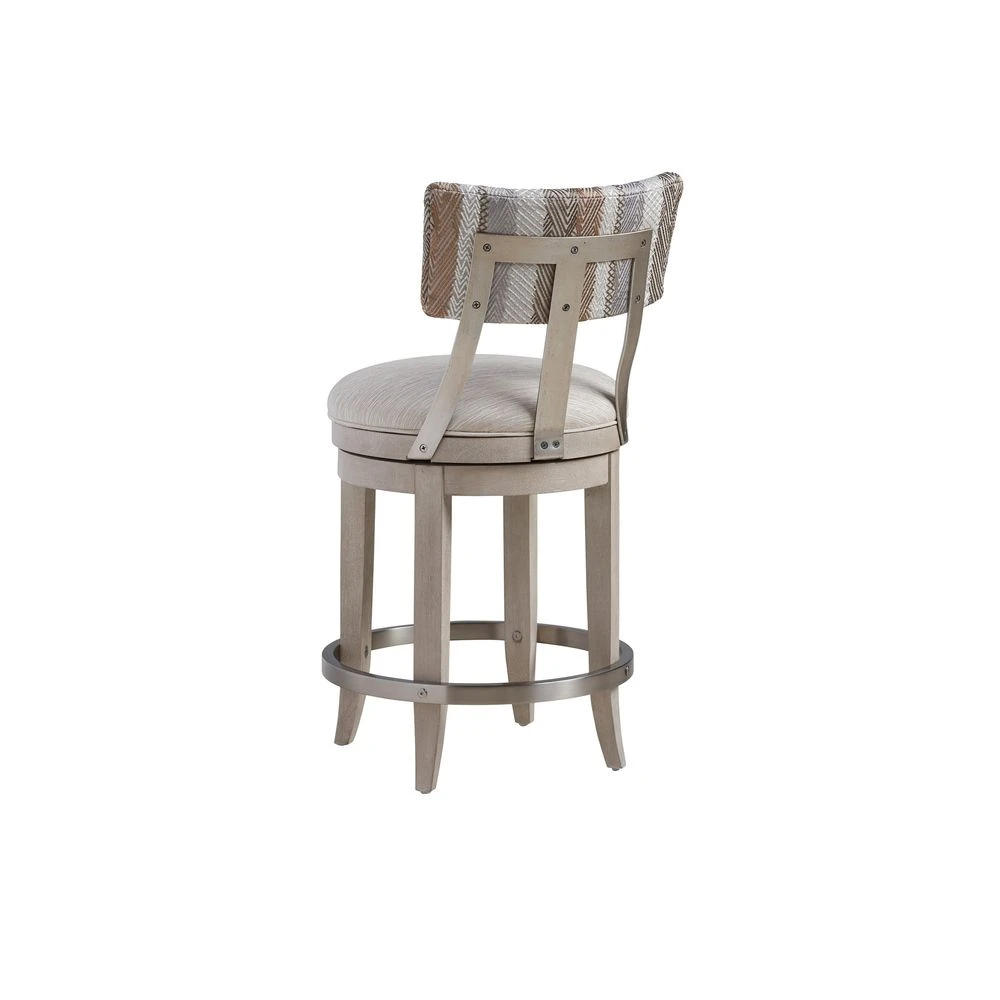 Cliffside Swivel Upholstered Counter Stool - Dune 4 Cliffside Swivel Upholstered Counter Stool - Dune - Image 2
