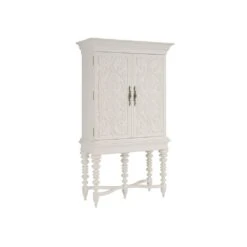 Arezzo Bar Cabinet - Polo Mallet White