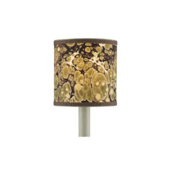 Marble Green Paper Drum Chandelier Shade