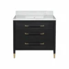 Verona 36" Black Linen Vanity With Rectangular Undermount Sink -France and Son Store 95f52b9dcdff7a7f2a28246026e33fefc12c1172