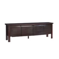 Lumina Media Console - Warm Brown Mahogany