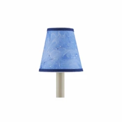 Marble Blue Paper Tapered Chandelier Shade -France and Son Store 98169736cea1a3d3b668f67c689928f7d1439b5e