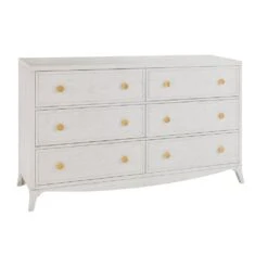 Hampton 6 Drawer Dresser - White