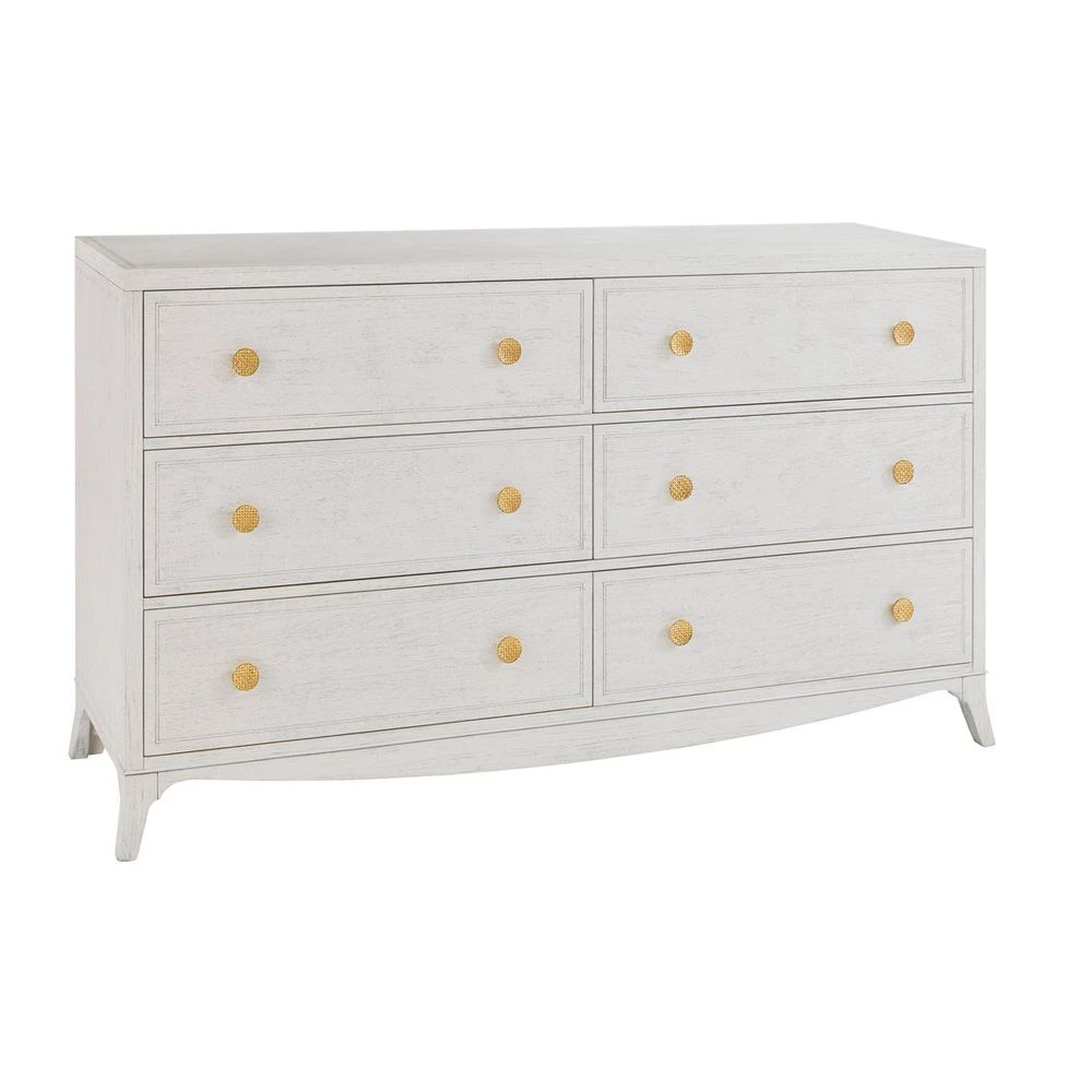 Hampton 6 Drawer Dresser - White 3 Hampton 6 Drawer Dresser - White