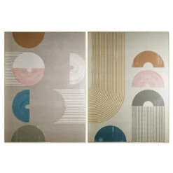 New Beginnings (set Of 2) - 48" X 64" - Natural Floater Frame