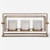 Wenman Gold Triple Candleholder -France and Son Store ACC 104436 18107 C1