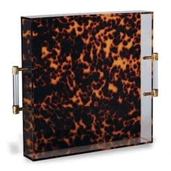 Tortoise Lucite Tray -France and Son Store ACGS 061 02 1b